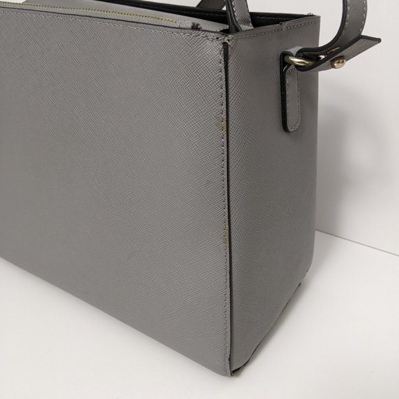 Zara Basic Collection Gray Handbag Crossbody Adjustable Button Closure Pocket - Picture 16 of 16